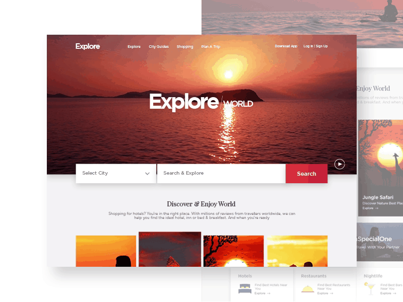 Travel Website Header landing page travel travel landing page travel website website