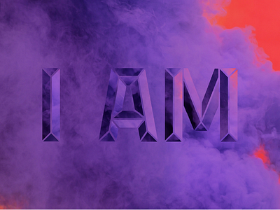 I AM identity purple red reflect