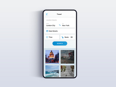 Travel App app commute ios map mobile travel ui ux web