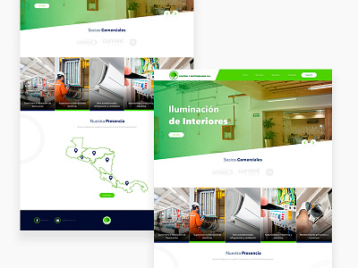 Home Page Coysosa green guatemala home led services ui ux website