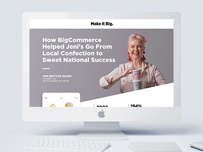 Make It Big case study desktop ice cream make it big parallax photography screen site website