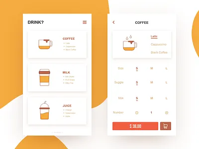 coffee app ui