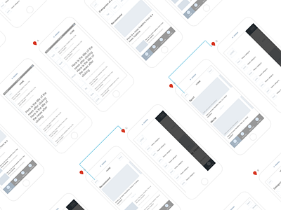 Wirframes for Arab News App app arab drawing dribbble news transition ux wirframes