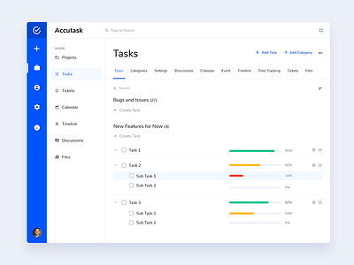 Accutask Dashboard dashboard dashboarddesign design graphic schedule task ui uiux ux web webdesign