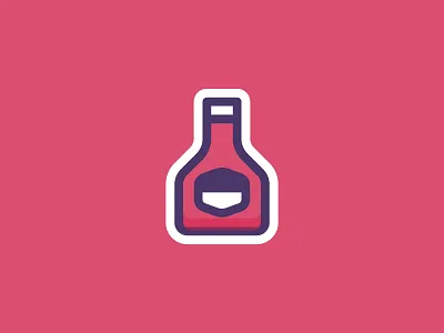 Ketchup bottle catsup condiment food heinz icon icon set illustration squeeze sticker sticker set vector