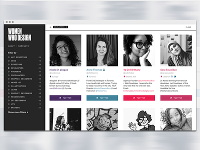 Women Who Design development web design