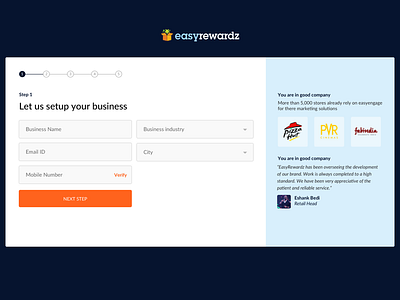 Customer Onboarding Steps authority brands onboarding steps testimonials ux