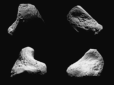 Rock 01 - 3D asset WIP 3d 3dcoat asset b3d digital rendering rock sculpt © shockjoy
