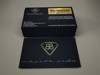 Bare & Beards Business Card branding business card design logo