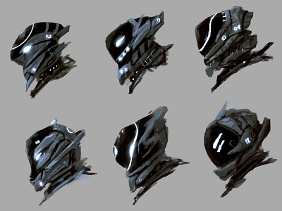 Helmets sketch 2d art concept draw helmets mecha scifi sketches