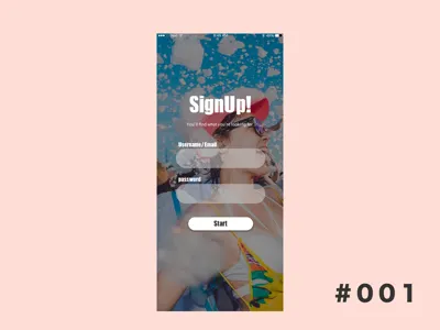 DailyUI 001 dailyui dailyui001 dailyuichallenge