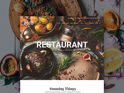 Food Wordpress Theme Responsive Restaurant Site Builder bar food page builder pub restaurant site builder slider template theme web design web development wordpress