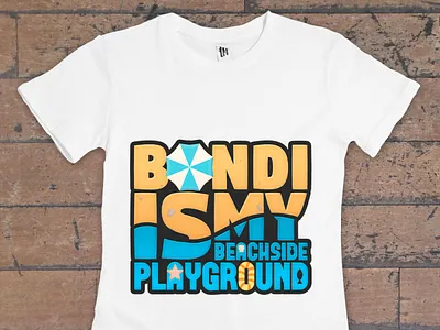 Bondi T-Shirt Design beach bondi beach illustration summer t shirt t shirt design typography vector