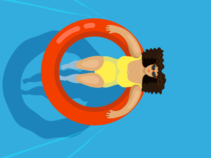 Hot Hot Summer 2d after effects animation illustration