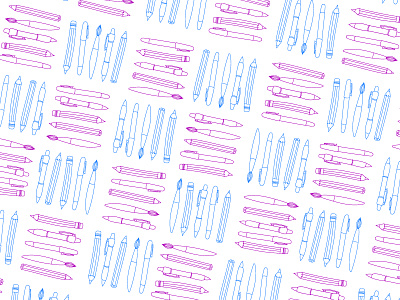 Art Supplies Pattern brush marker pattern pen pencil