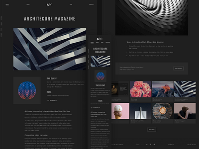 a.k1 Portfolio Template agency blog clean designer designer portfolio minimal portfolio template typography