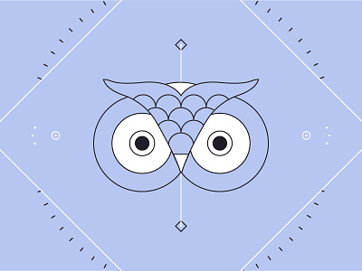 Owl Icon hoot icon owl purple symmetrical symmetry