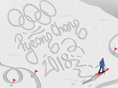 PyeongChang 2018 games illustration magazine olympic winter