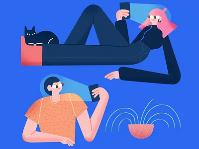 EYEBALLS brush character female illustration illustrator procreate scene texture