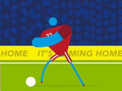 Well done England animation football motion graphics world cup