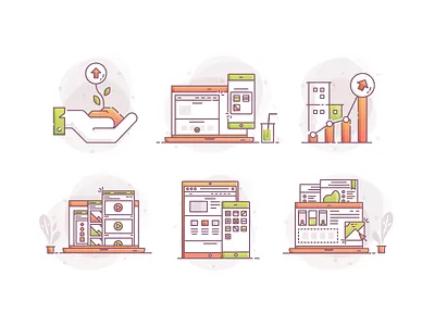 Growth Consulting icon sets apps business consulting flat design flat icon icon sets icons illustration marketing website