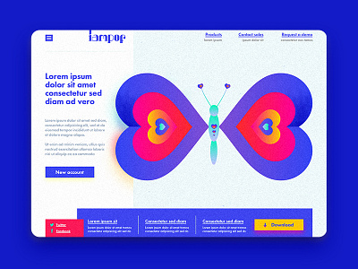 Love butterfly landing page love senegal theme website