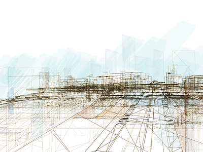 Urban Wireframe Art art cover image poster urban