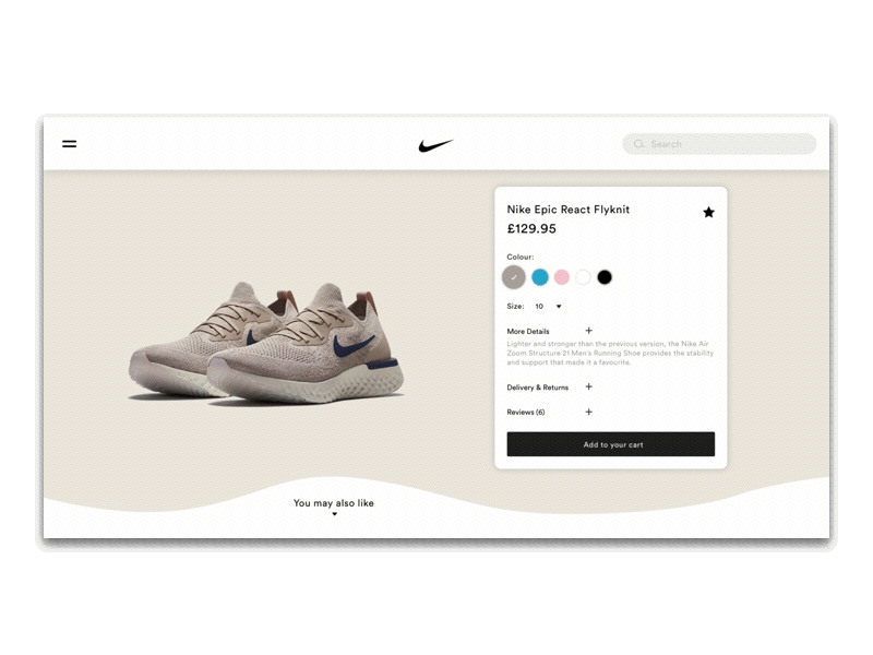 Nike ~ Re-design design ecommerce imac interaction iphone x mac nike principle sketch ui design ux ux design