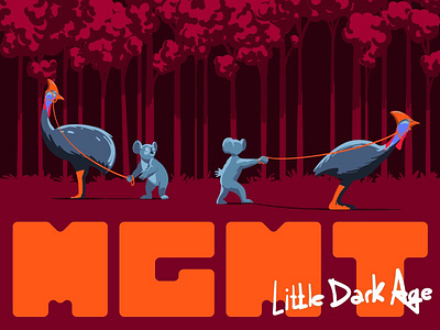 MGMT/little dark age art artwork australia design drawing graphicdesign illustration illustrator koala mgmt music vinyl