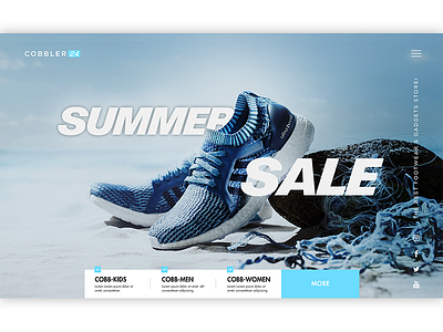 Cobbler24 store concept apparel best theme cart design clean landing page opencart product retail store sale shoe store template