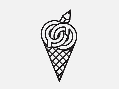 Pencil Ice Cream cream creativity ice illustration pencil