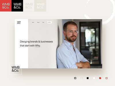 WMB&Co. | Web and Brand Ideation agency minimal paper portfolio simple studio subtle web wmb