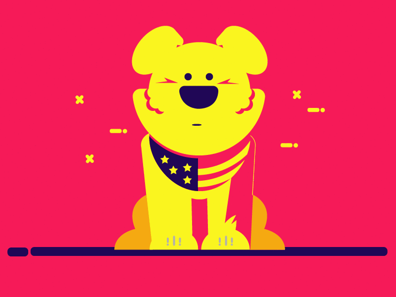 Puppy animated animation dog joysticks n sliders puppy