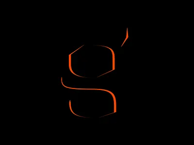 Just skeleton "g" calligraphy font lettering skeleton type design skeleton type one type design typeface