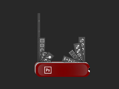 Swiss Photoshop adobe adobe photoshop graphic minimal photoshop ps swissknife swissknifephotoshop tools