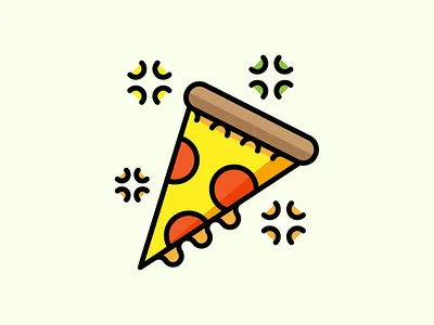 Pizza adobe illustrator pizza sparkles vector