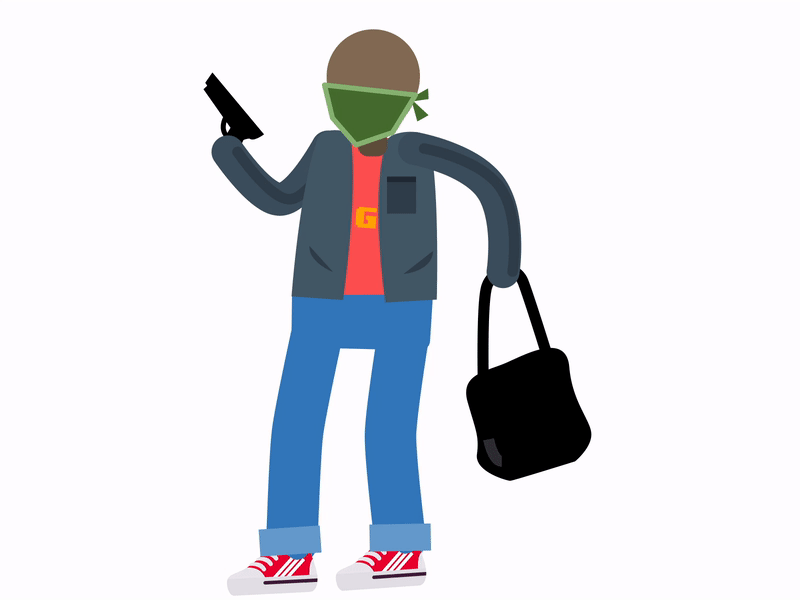 G for Gangsta after effects gangster robbery rubberhose