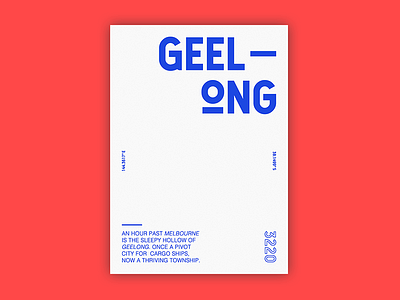 Geelong melbourne poster design