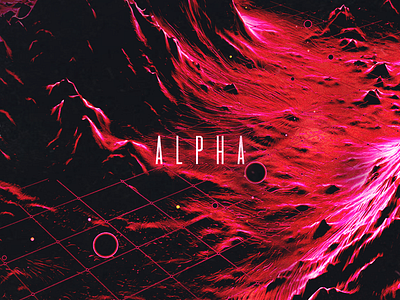 A L P H A abstract alpha graphic design shapes wallpaper