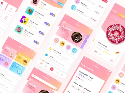 Sweet heart APP app desugn food girls lovely pink romantic sexy shopping sweet ui