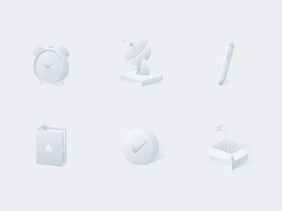 Blank Page alarm blank clock collection mark page reminder
