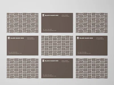 Business Cards Black Magic Box african black hair cosmetics ebony hair haircare