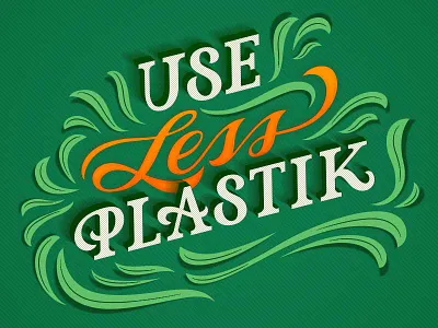 Plastik handlettering