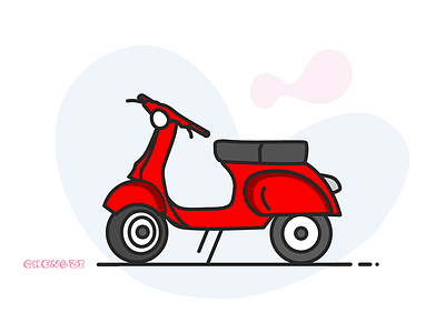 Motobike ai illustrator