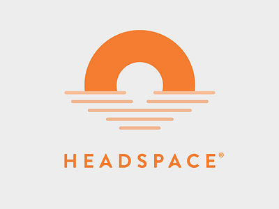 Final Headspace Logo Redesign brand branding flat design graphic identity logo logo design logos logotype meditation negative space vector