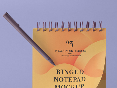 Free Psd Ringed Notepad Mockup mockup notepad psd ringed