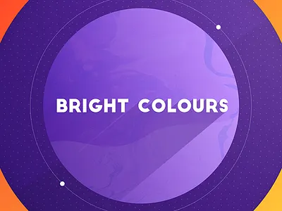 Bright colors colors long shadow pattern shapes