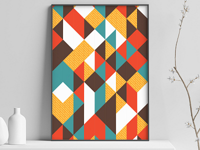 Abstract - 001 abstract colorful geometric interior interior design minilamistic poster print wallart