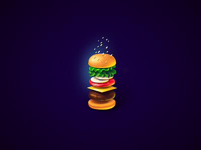 Burger burger character character design game design gamedev icon logo ui web