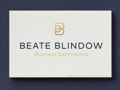 Beate Blindow — Business Somemeliere business cards design